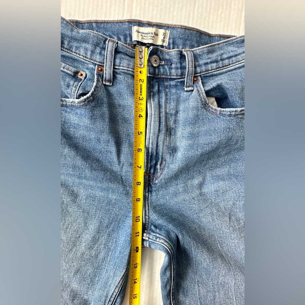 Abercrombie & Fitch The Ankle Straight Ultra High Rise Curve Love Jeans Women 27 - Picture 5 of 8